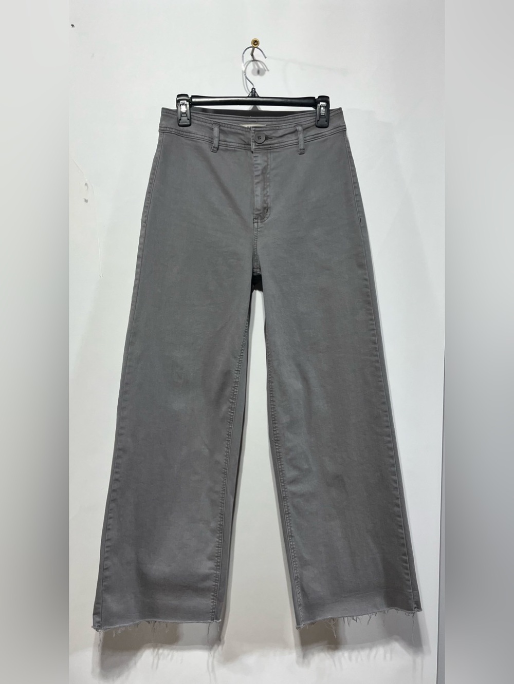 Oat New York High-Rise Wide Leg Gray Jeans Size 6/28 Inseam 29”